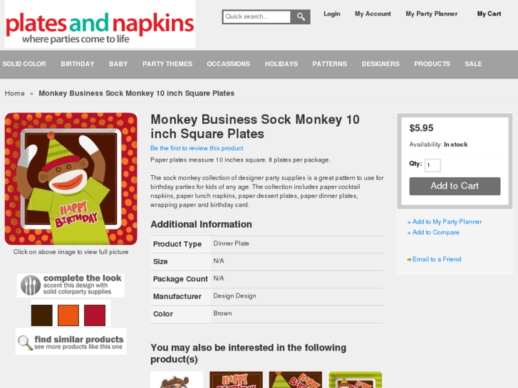 www.sockmonkeypartysupplies.com