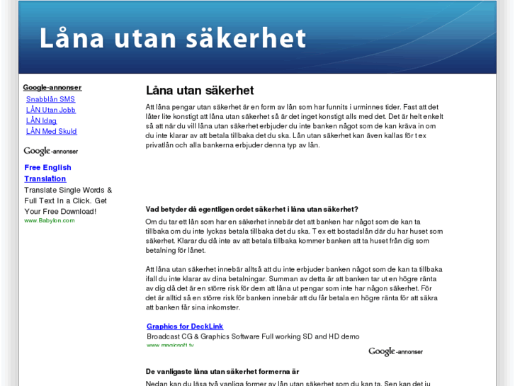 www.xn--lnautanskerhet-dibi.com