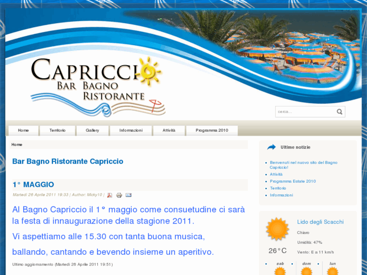 www.bagnocapriccio.it