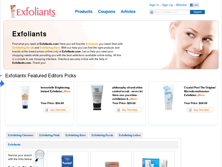 www.exfoliants.com