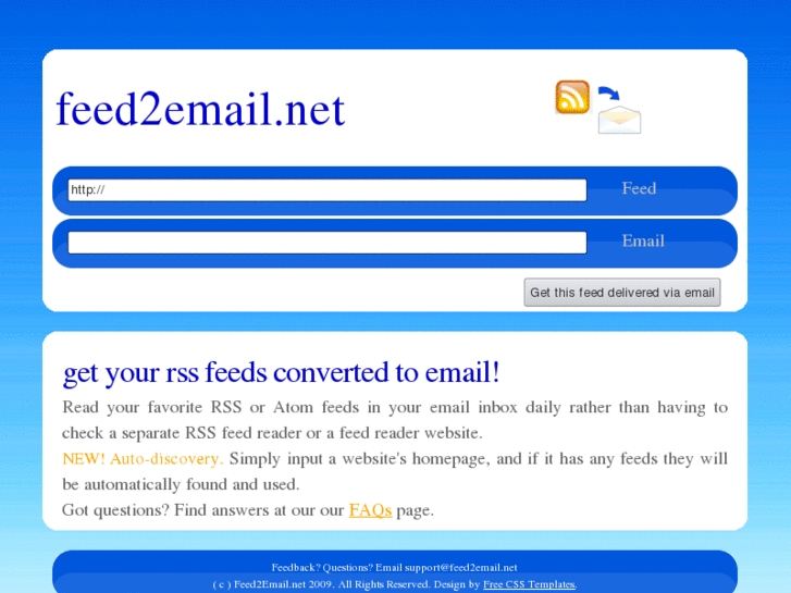 www.feed2email.net