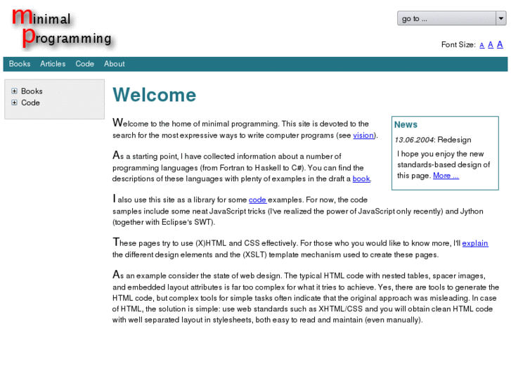 www.minimalprogramming.org