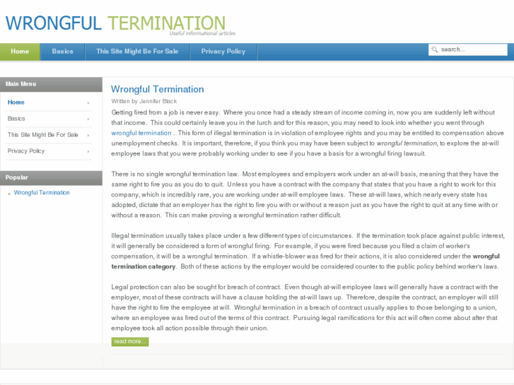 www.wrongfultermination.org