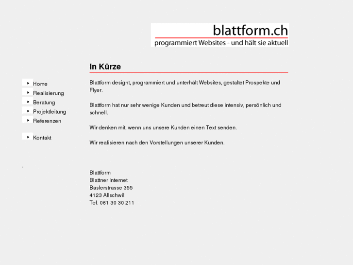 www.blattform.ch