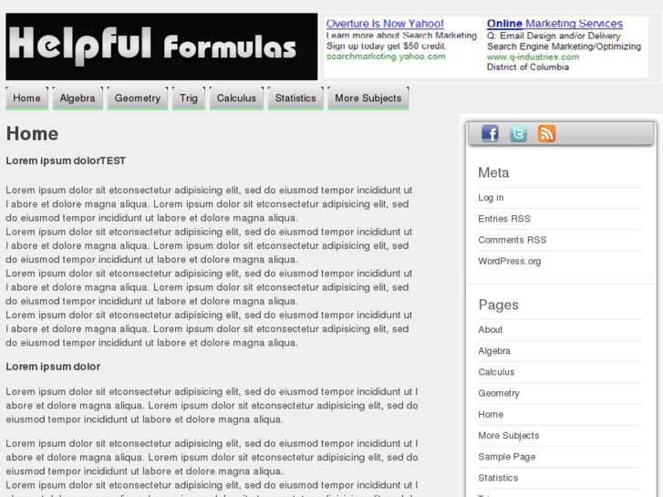 www.helpfulformulas.com