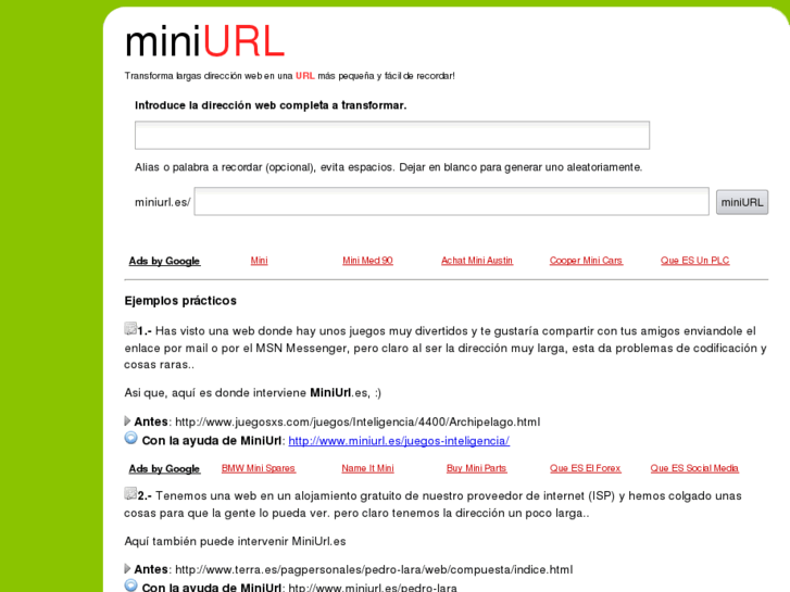 www.miniurl.es