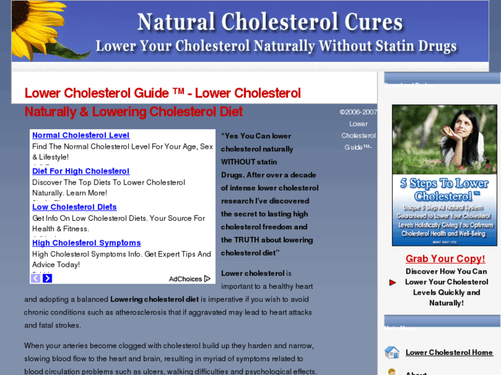 www.naturalcholesterolcures.com