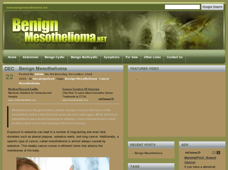 www.benignmesothelioma.net