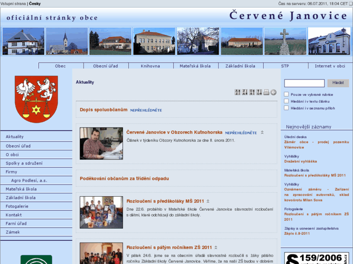 www.cervenejanovice.cz