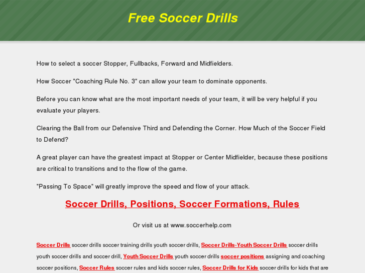 www.freesoccerdrills.org