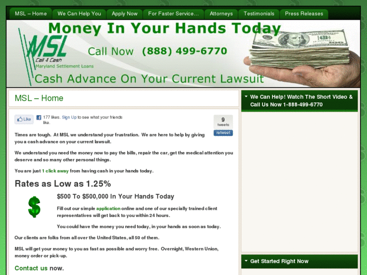 www.marylandsettlementloans.com