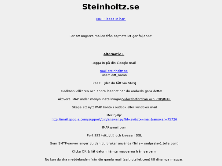 www.steinholtz.org