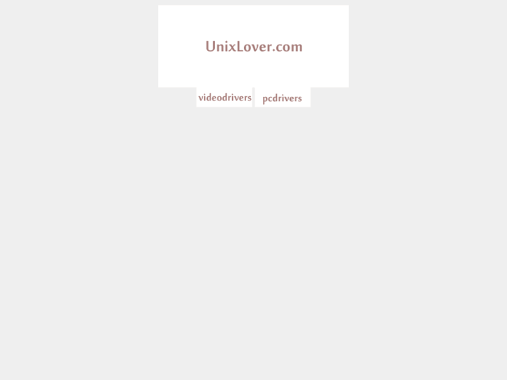 www.unixlover.com