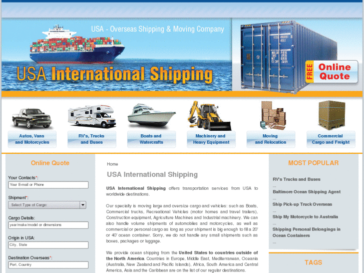 www.usainternationalshipping.org