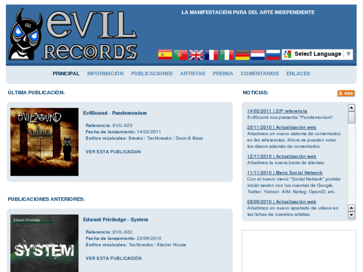 www.evilrecords.es