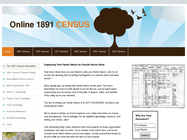 www.online1891census.com