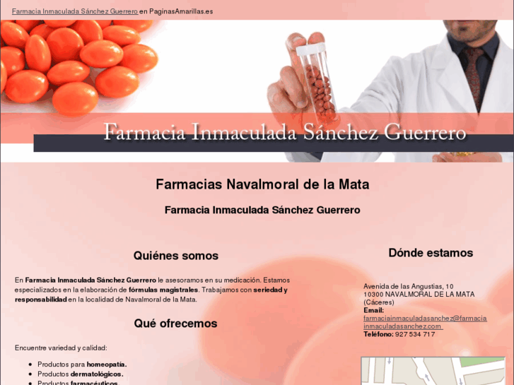 www.farmaciainmaculadasanchez.com