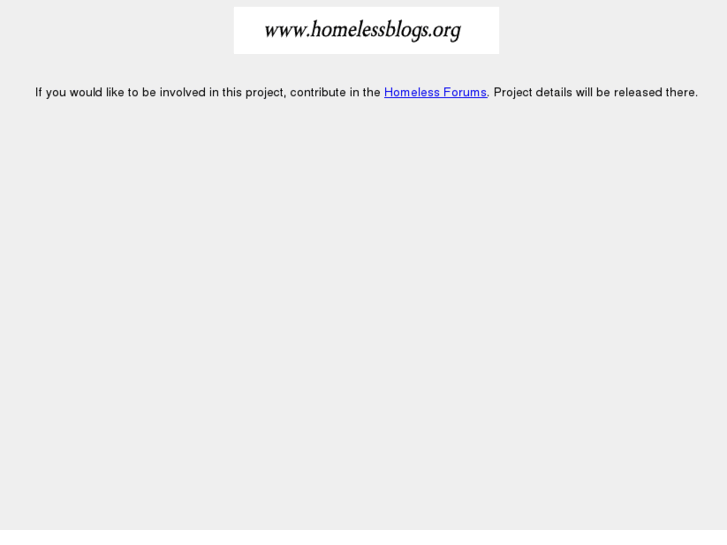 www.homelessblogs.org