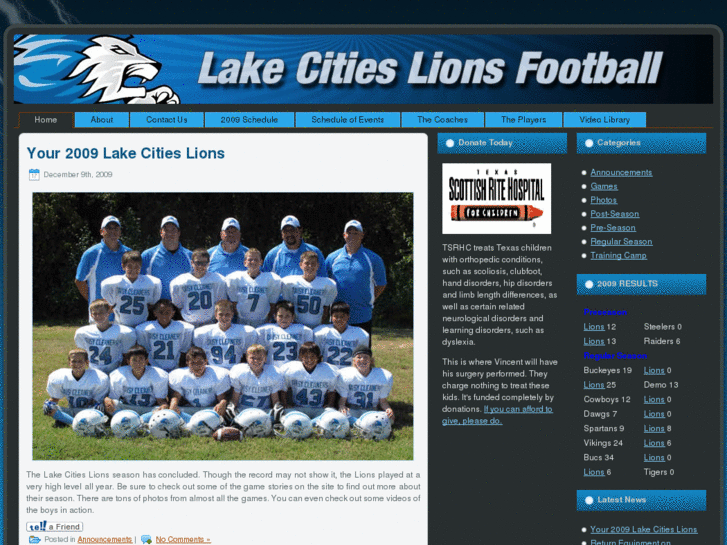 www.lakecitieslions.com