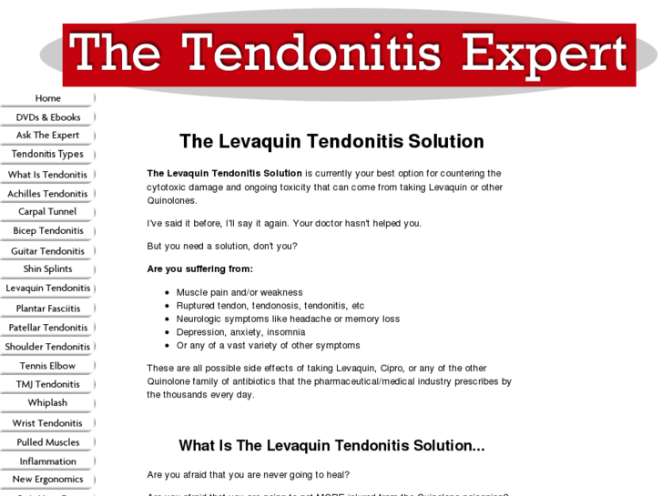 www.levaquin-tendonitis-solution.com