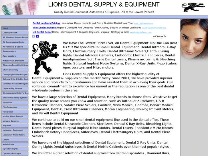 www.lionsdentalsupply.com