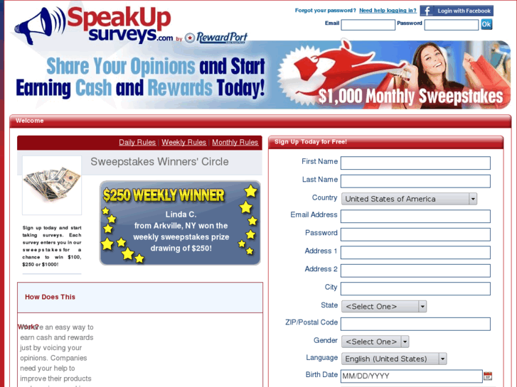 www.speakupsurveys.com