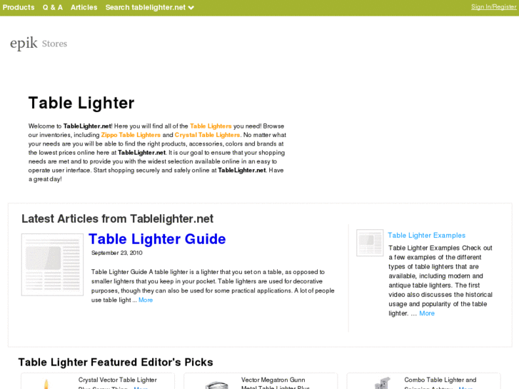 www.tablelighter.net