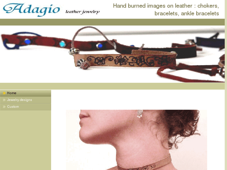 www.adagioleatherjewelry.com