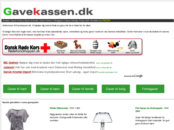 www.gavekassen.dk