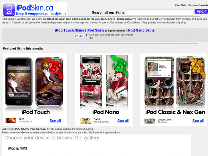 www.ipodskin.ca