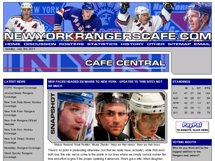 www.newyorkrangerscafe.com