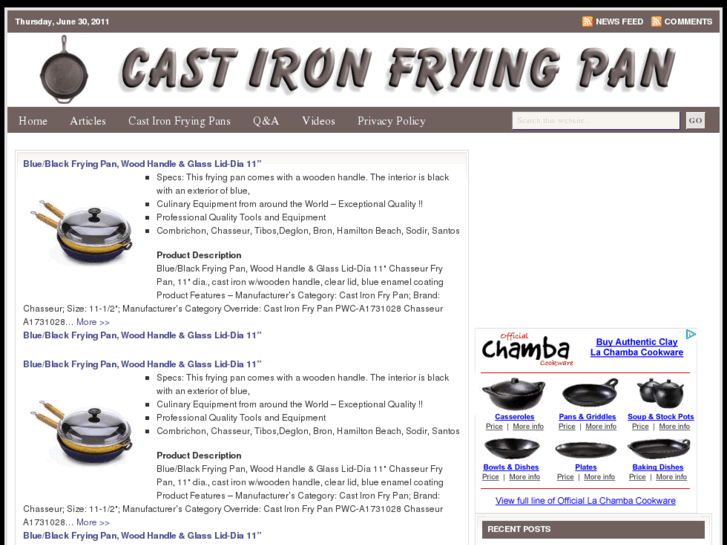 www.castironfryingpan.org