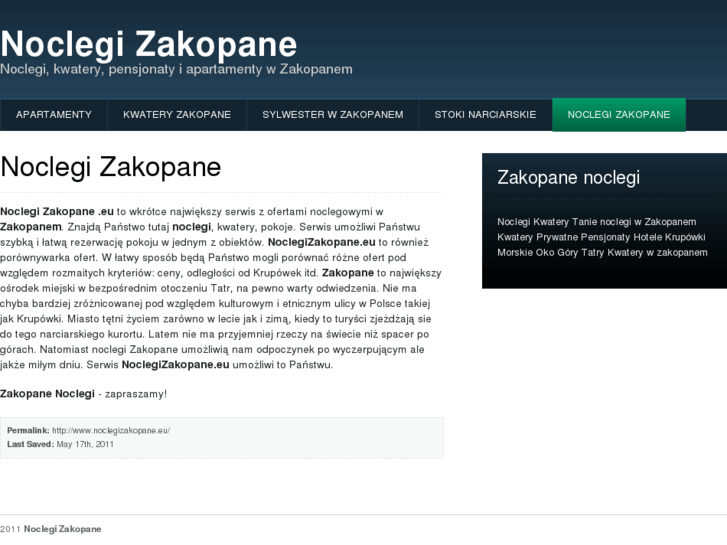 www.noclegizakopane.eu