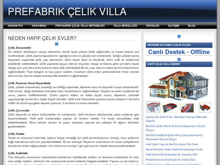 www.prefabrikcelikvilla.com