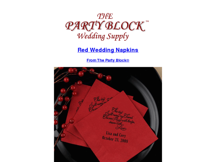 www.redweddingnapkins.com