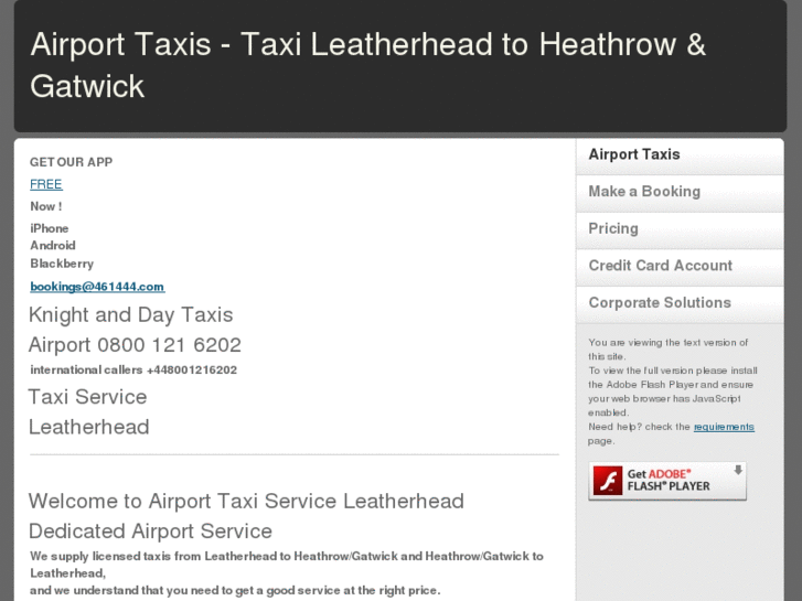 www.taxileatherheadtoheathrowairport.com