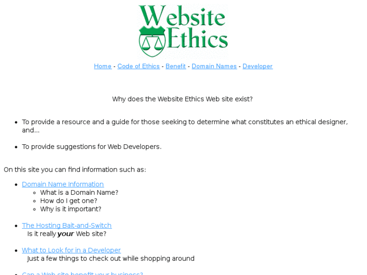 www.websiteethics.org