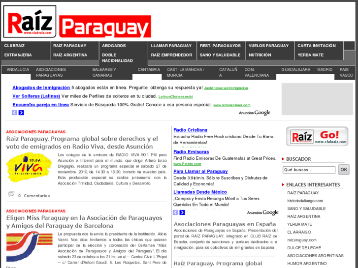 www.asociacionesparaguayas.com