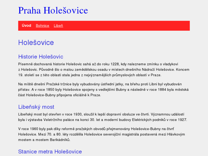 www.holesovice.info