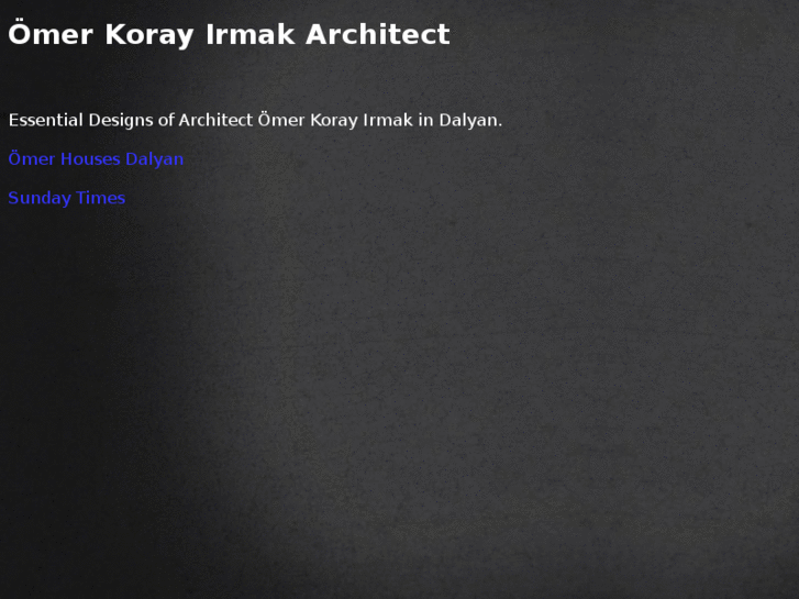 www.omerkorayirmakarchitect.com