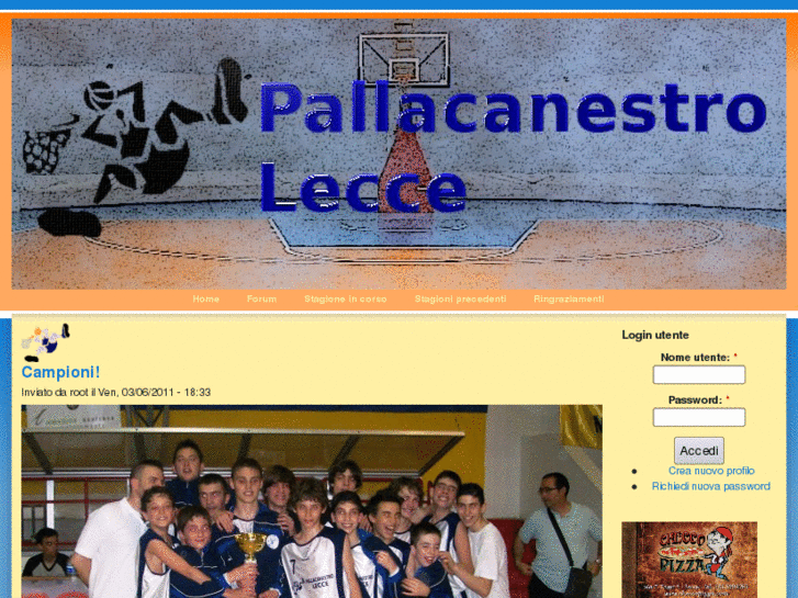 www.pallacanestrolecce.it