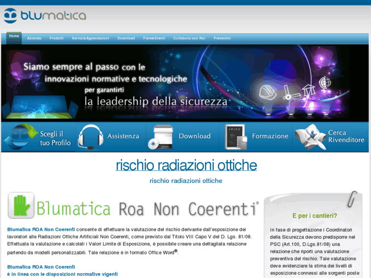 www.rischioradiazioniottiche.it