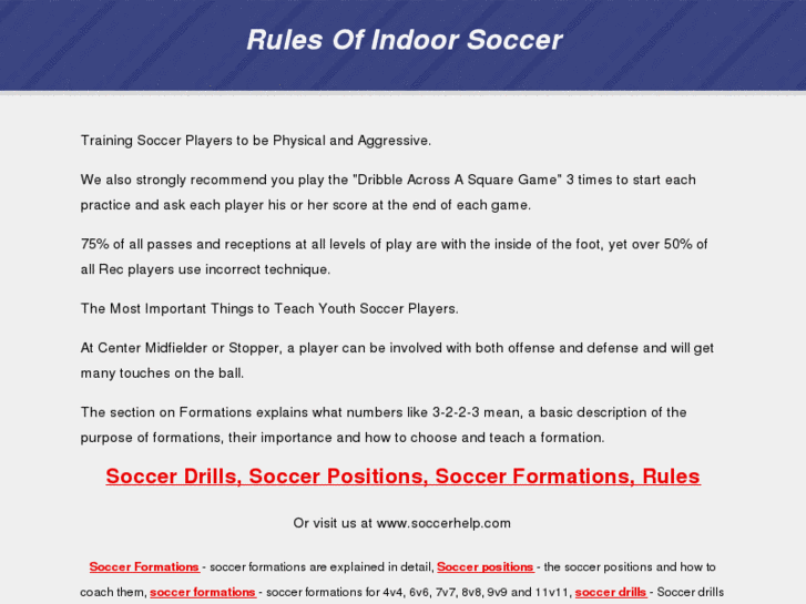 www.rulesofindoorsoccer.com