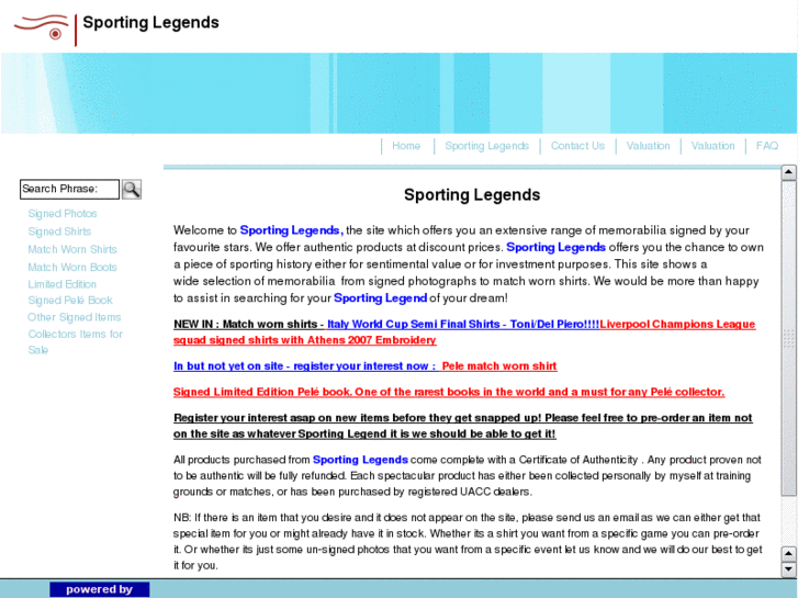 www.sportinglegends.info