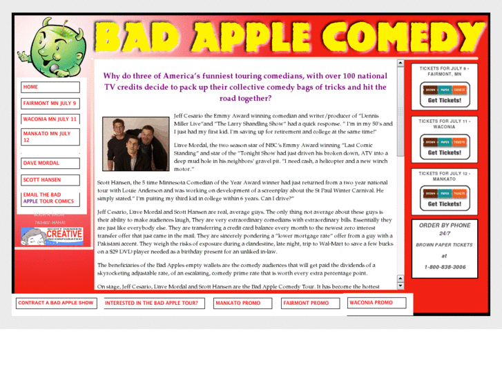 www.badapplecomedy.com