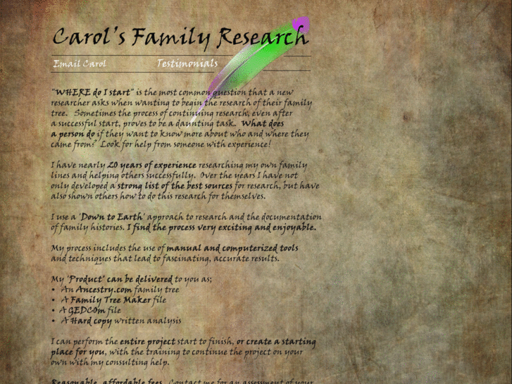 www.carolsfamilyresearch.com