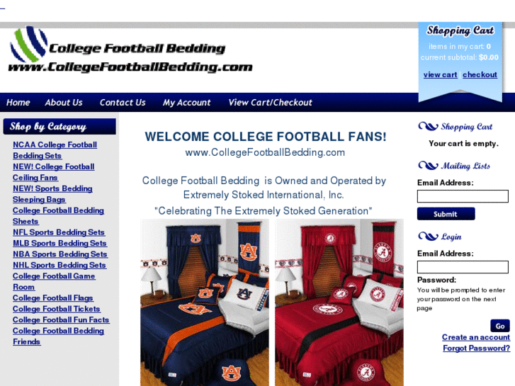 www.collegefootballbedding.com