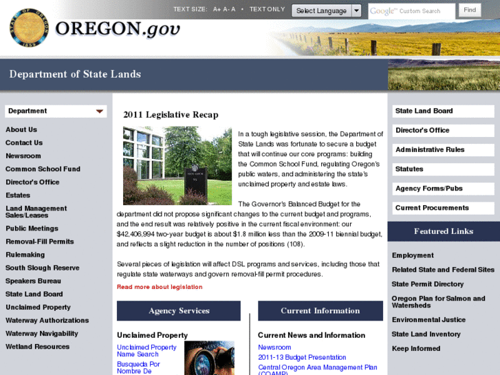 www.oregonstatelands.us