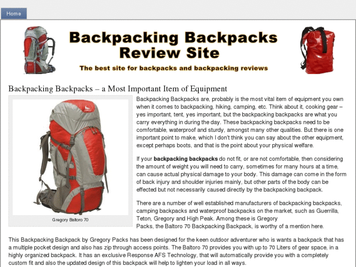 www.backpacksbackpacking.com