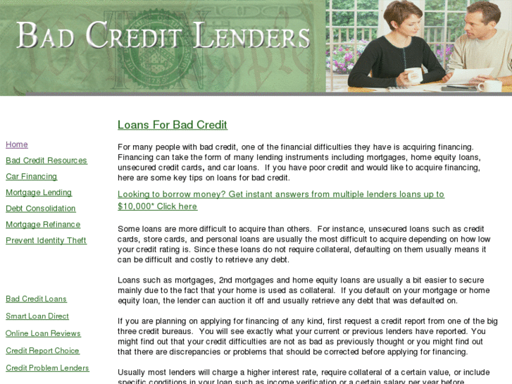 www.badcredit-lenders.com